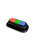 UV Neon Face Paint Stamp — Green, Orange & Blue
