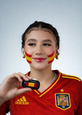 Spain Flag Face Paint Stamp — FIFA World Cup 2026