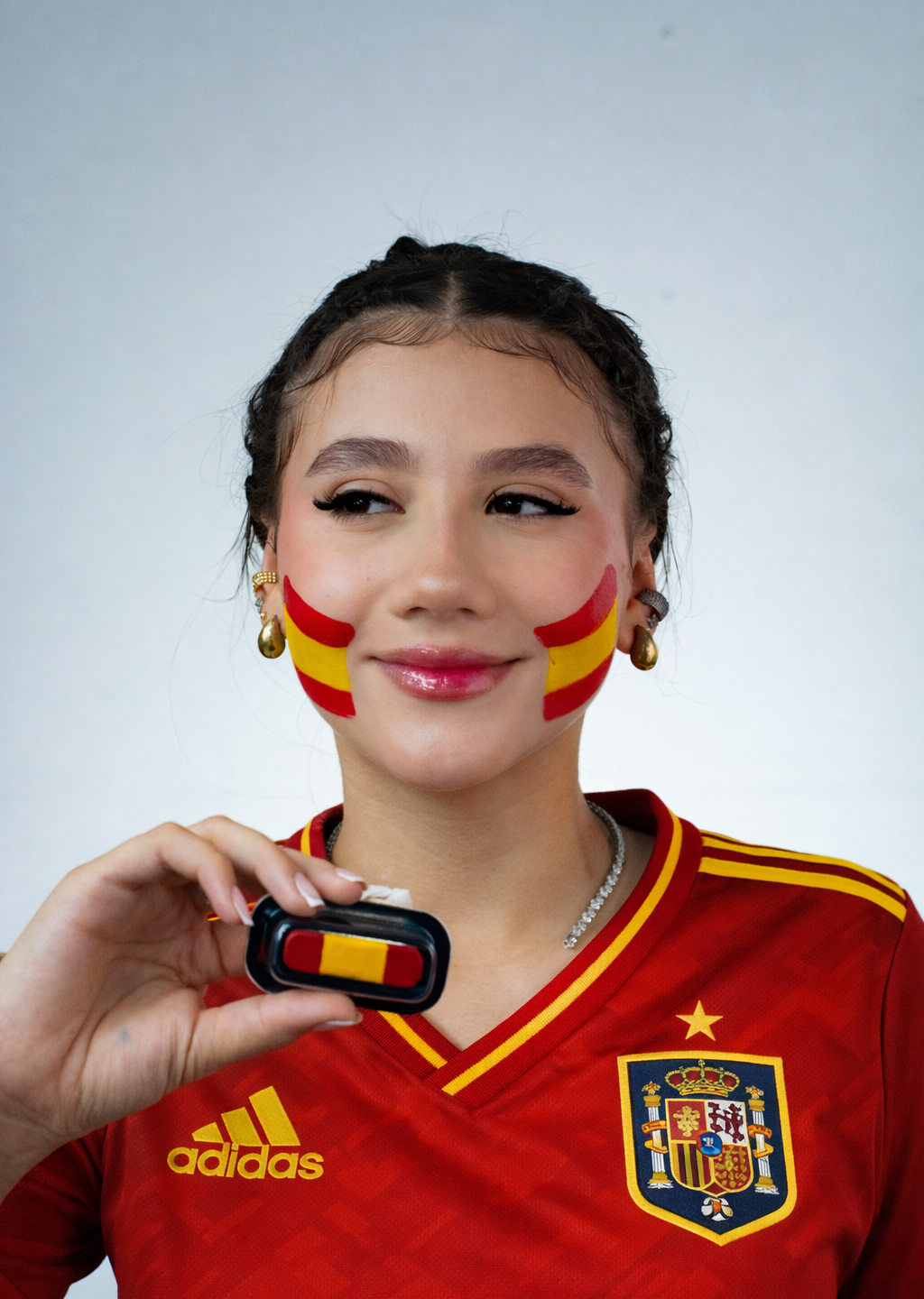 Spain Flag Face Paint Stamp — FIFA World Cup 2026