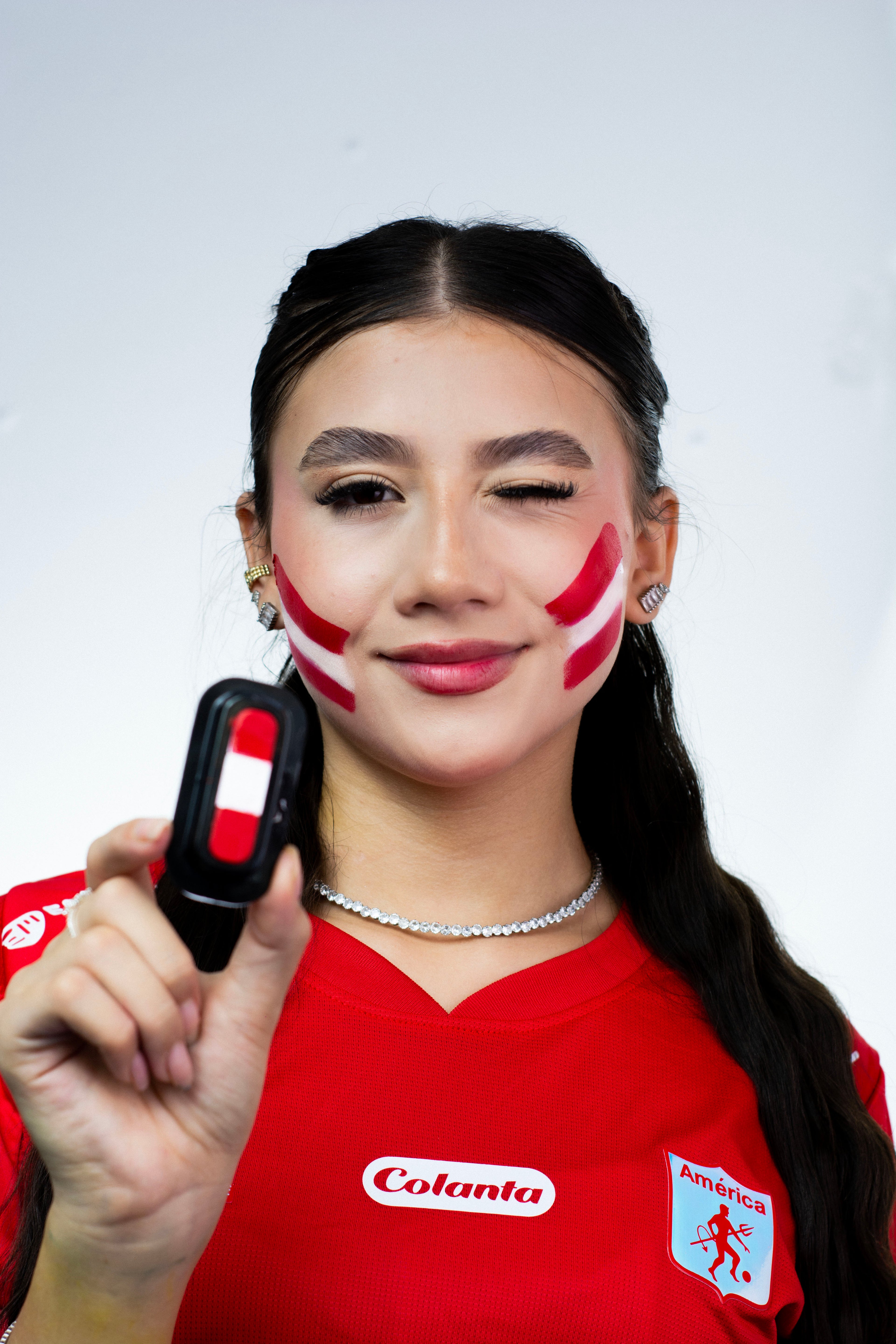 América de Cali Face Paint Stamp — Soccer Fan Gear