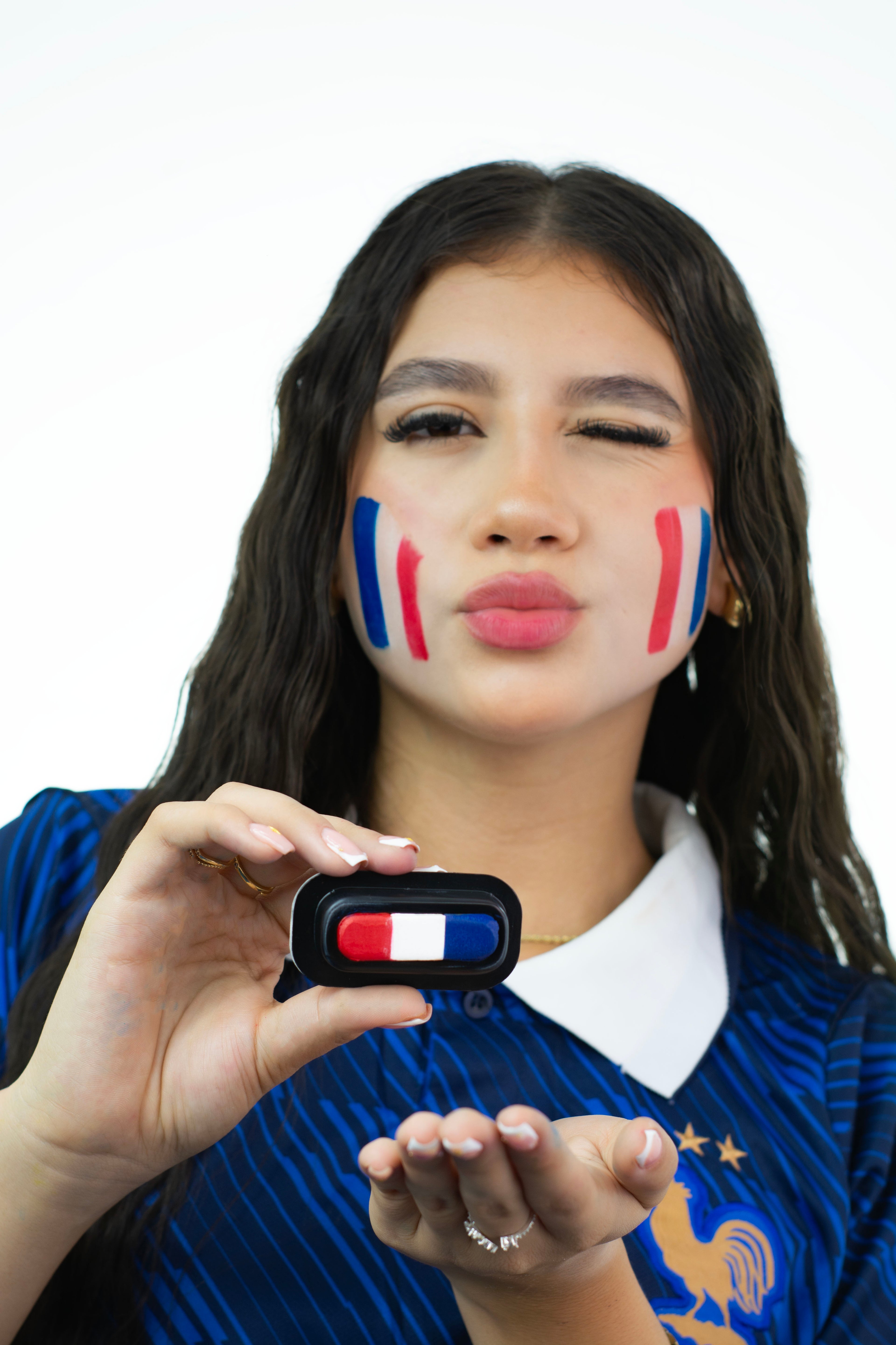 France Flag Face Paint Stamp — FIFA World Cup 2026