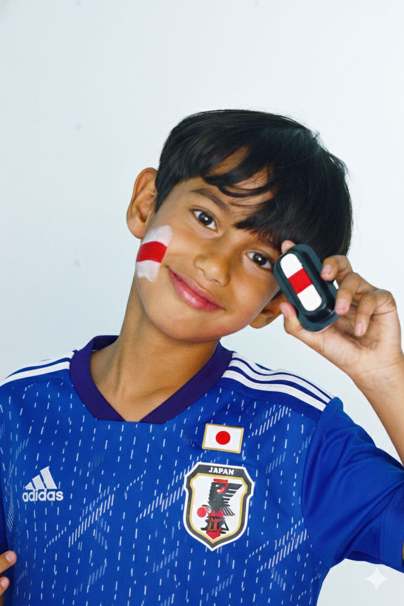 Japan Flag Face Paint Stamp — FIFA World Cup 2026