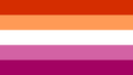 Lesbian Pride Flag Face Paint Stamp
