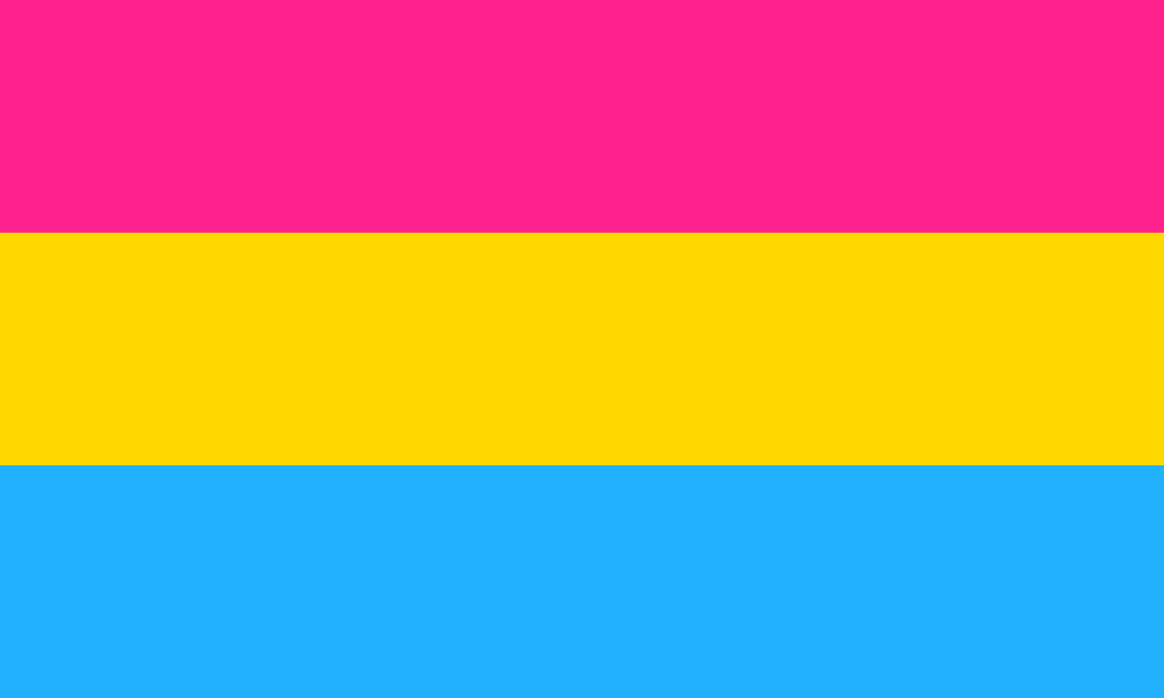 Pansexual Pride Flag Face Paint Stamp