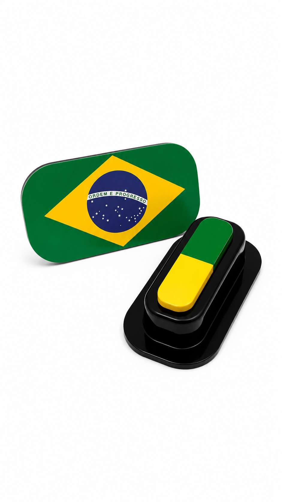 Brazil Flag Face Paint Stamp — FIFA World Cup 2026