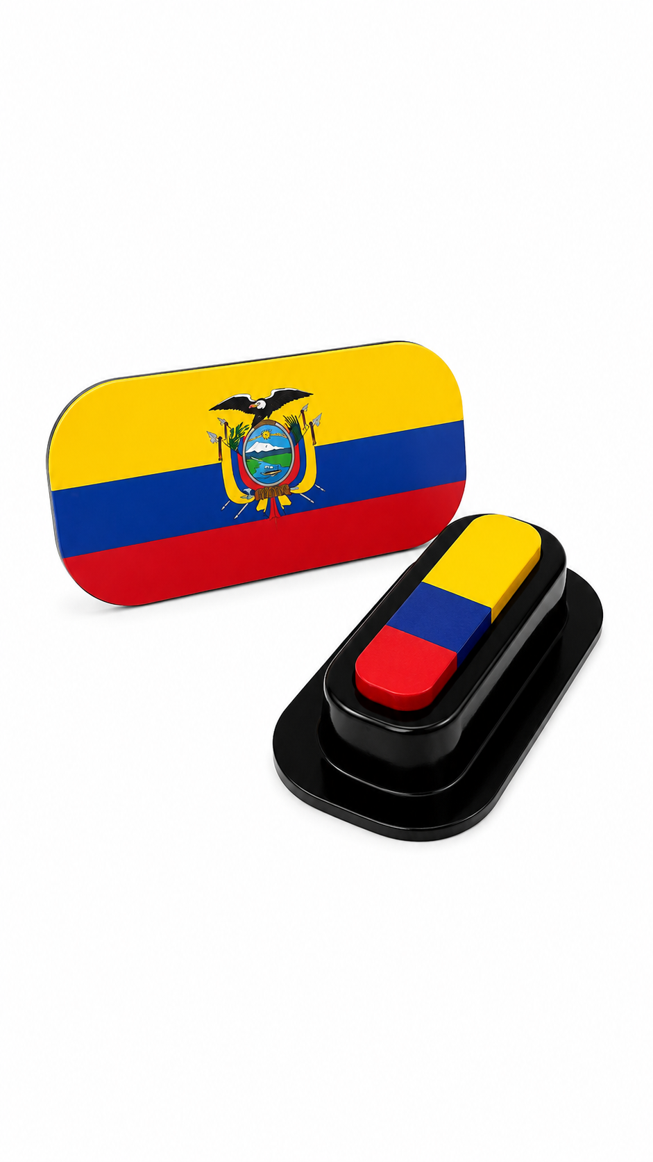 Ecuador Flag Face Paint Stamp — FIFA World Cup 2026