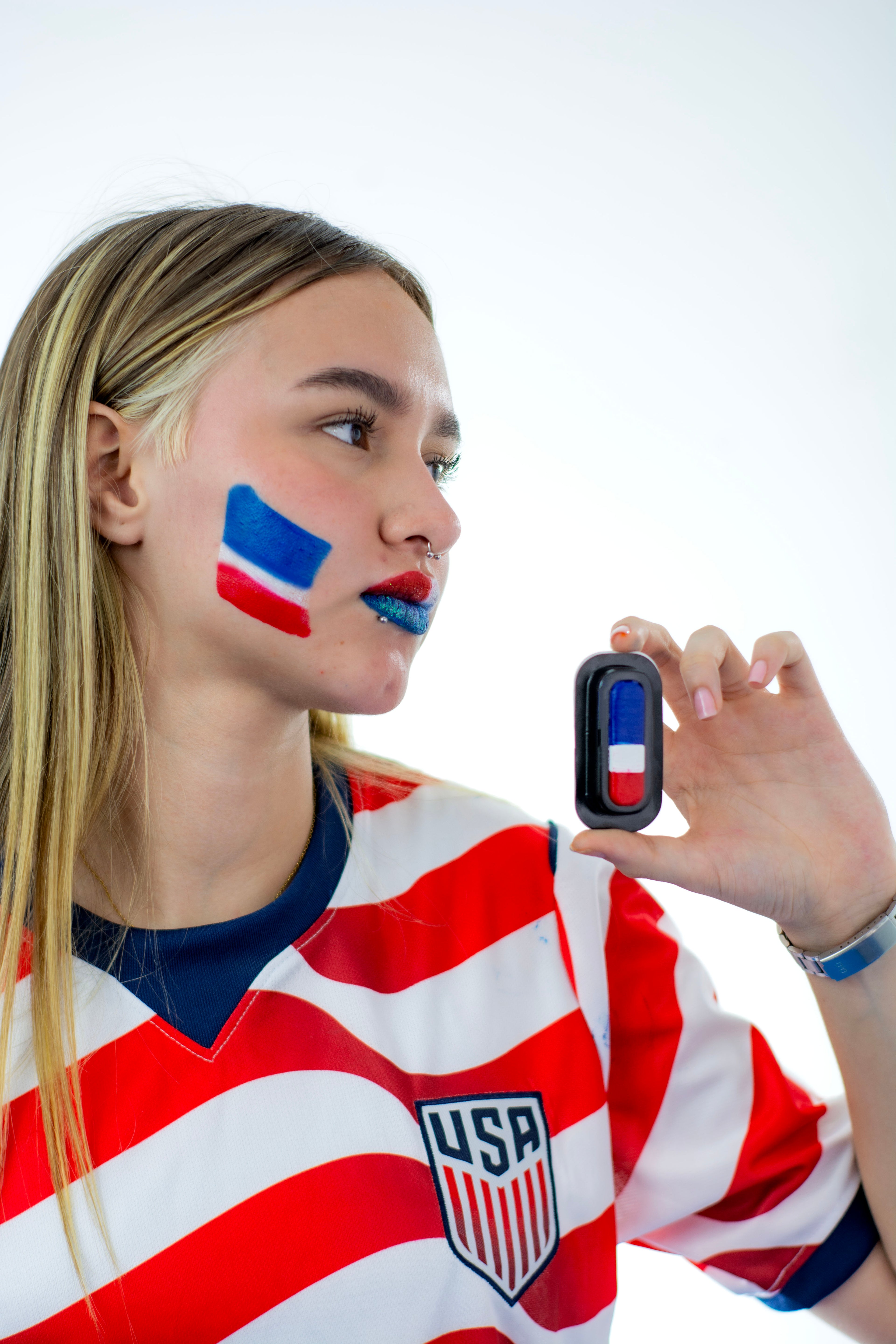 USA Flag Face Paint Stamp — FIFA World Cup 2026