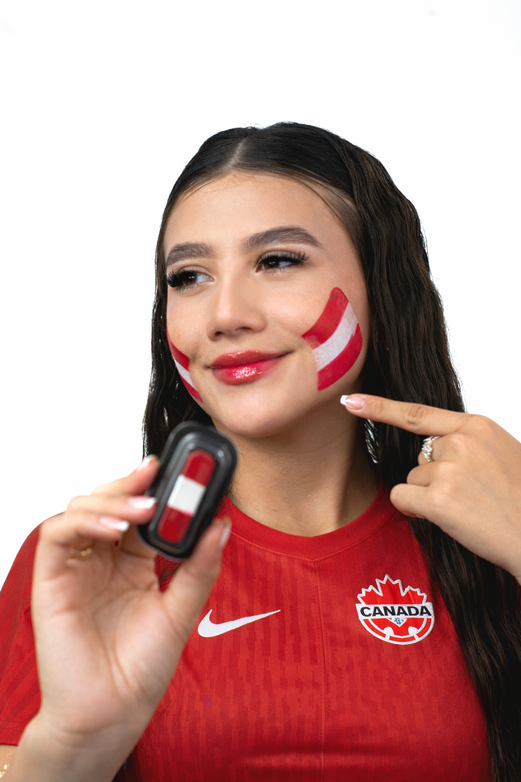 Canada Flag Face Paint Stamp — FIFA World Cup 2026