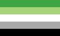Aromantic Pride Flag Face Paint Stamp