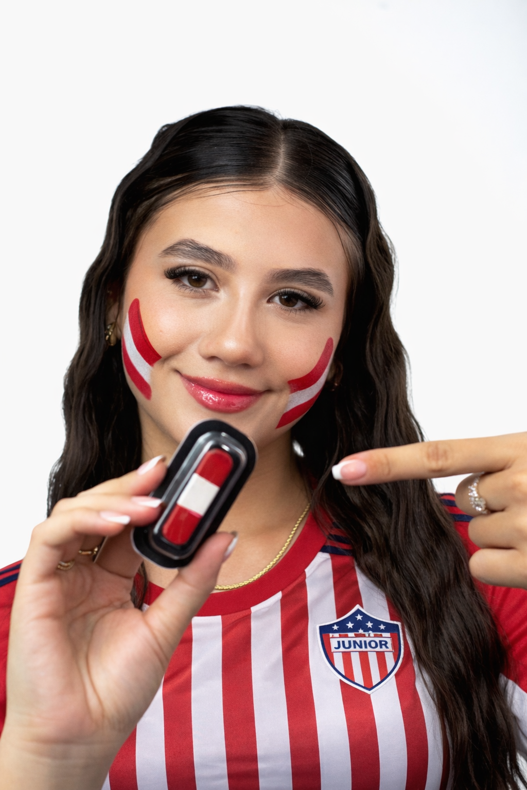 Junior de Barranquilla Face Paint Stamp — Soccer Fan Gear
