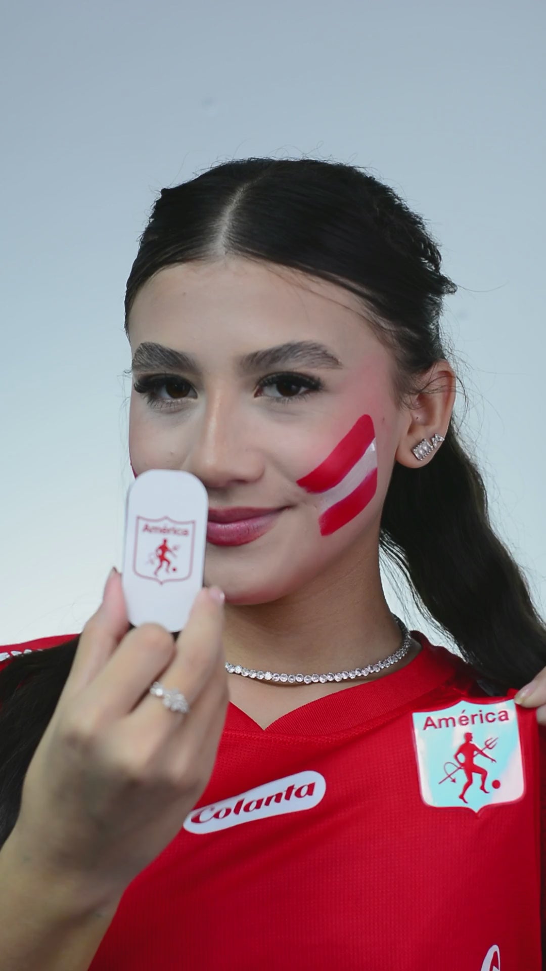 América de Cali Face Paint Stamp — Soccer Fan Gear