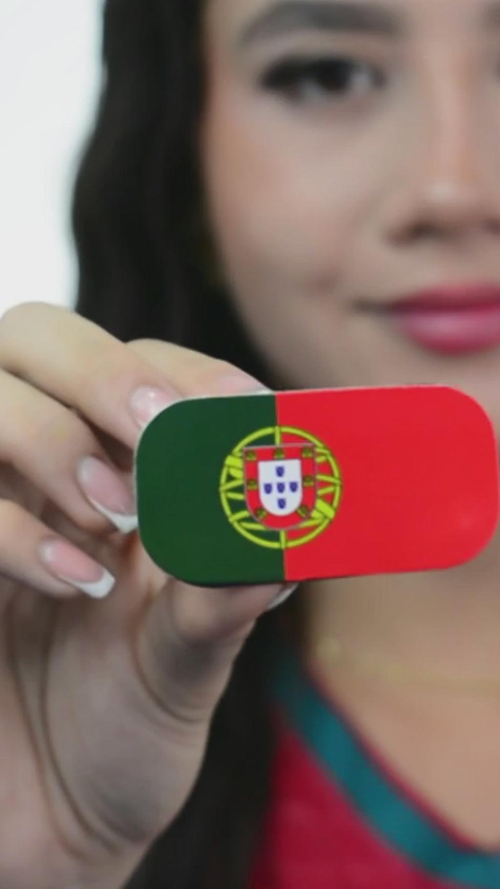 Portugal Flag Face Paint Stamp — FIFA World Cup 2026