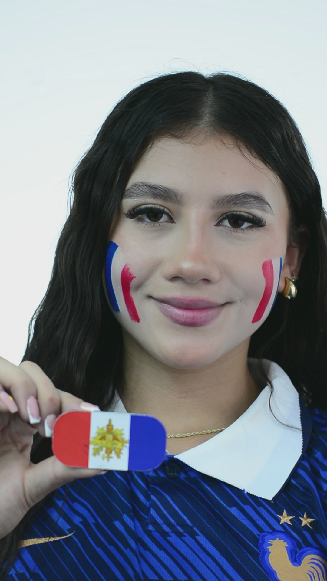 France Flag Face Paint Stamp — FIFA World Cup 2026