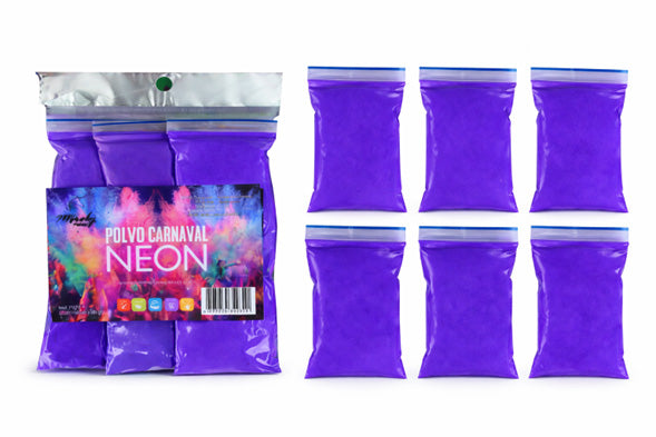 POLVO NEÓN PAQUETE X 6